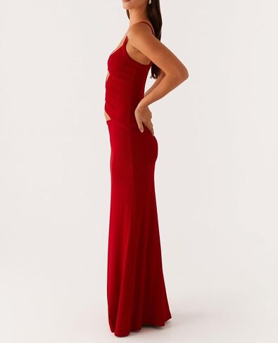 NUFIWI Women Sexy Cutout Long Dress Spaghetti Strap Ruched Bodycon Maxi Dress Backless Hollow Cocktail Dresses in Saudi Arabia