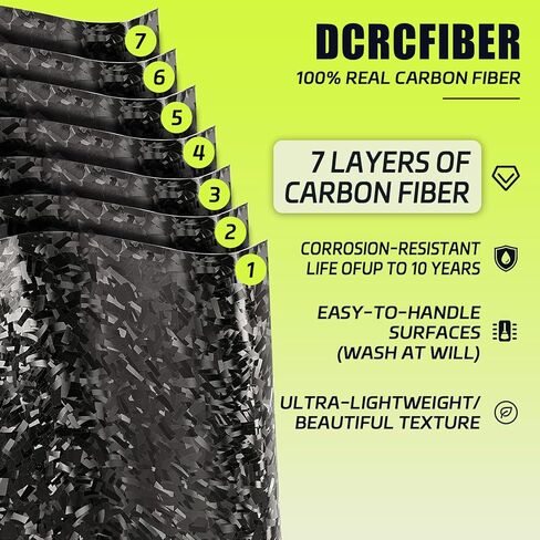 Real Carbon Fiber License Plate Frame, 100% Pure Carbon Fiber Frame, Black License Plate Holder Cover with Screw Caps, Anti-Vibration Pads, (Twill 2 Hole) in Saudi Arabia