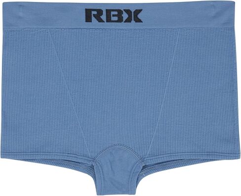 موجزات RBX النشطة عالية الخصر للنساء boyshorts مضلعة عالية الملابس الداخلية متعددة المحبوهة اللباس الداخلي 3 عبوات in Saudi Arabia