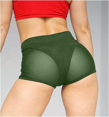 Womens Fashion Yoga Booty Shorts Workout Gym Dacne Hot Pants in Saudi Arabia