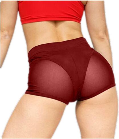 Womens Fashion Yoga Booty Shorts Workout Gym Dacne Hot Pants in Saudi Arabia