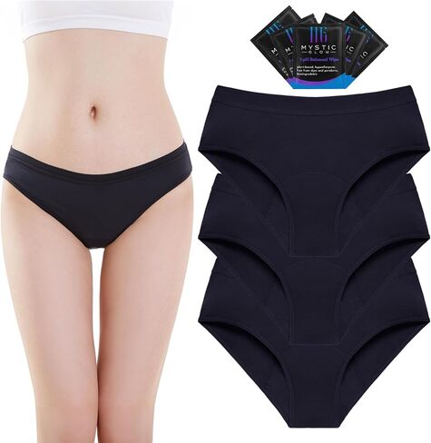 Leak Free Period Underwear for Women & Teens - With 10 Wipes & Storage Bag in Saudi Arabia