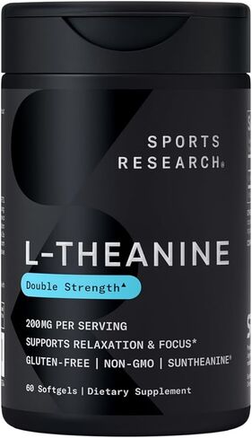 مركب النوم من Sports Research® - كبسولات نباتية خالية من الميلاتونين - مع جذر الناردين، GABA، L-الثيانين، المغنيسيوم و5-HTP - 30 وجبة in Kuwait