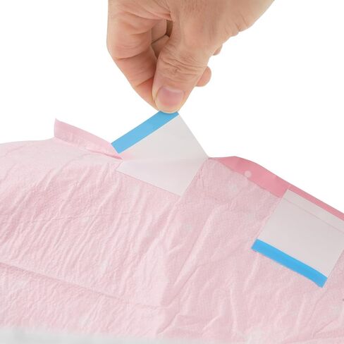 CutiePlusU Adult Diapers 10 Pieces, Incontinence Briefs with Tabs for Women and Men, Maximum Overnight Absorbency, Styles Randomized- Joyful Notes (Large 37"-47") in Saudi Arabia