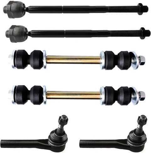 6PC Front Stabilizer Bar End Link Outer Inner Tie Rod End K700432 EV800938 ES800948 for Cadillac Escalade, for Chevrolet Silverado 1500/Suburban/Tahoe, for GMC Sierra 1500/Yukon in Saudi Arabia