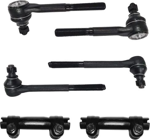 6PC Front Stabilizer Bar End Link Outer Inner Tie Rod End K700432 EV800938 ES800948 for Cadillac Escalade, for Chevrolet Silverado 1500/Suburban/Tahoe, for GMC Sierra 1500/Yukon in Kuwait
