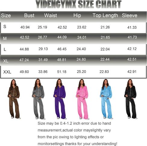 yidengymx Womens 2 Piece Velour Tracksuit Two Piece Soft Velvet Hooded Sweatsuits for Women Lounge with Pockets in Saudi Arabia