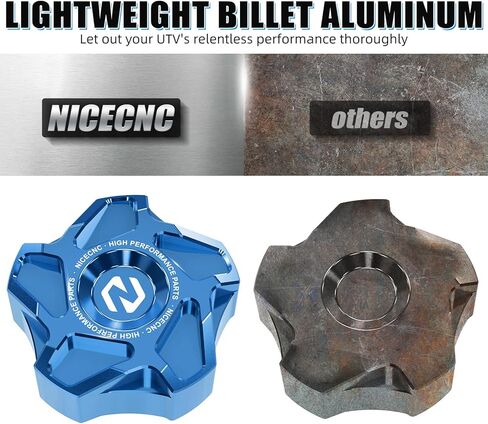 RZR Aluminum Fuel Tank Cap Fuel Gas Cap Compatible with Polaris XP 4 2013-2018, Scrambler XP 1000 2016-2021, Sportsman Touring 570 2014-2017, See Fitments Black in Kuwait