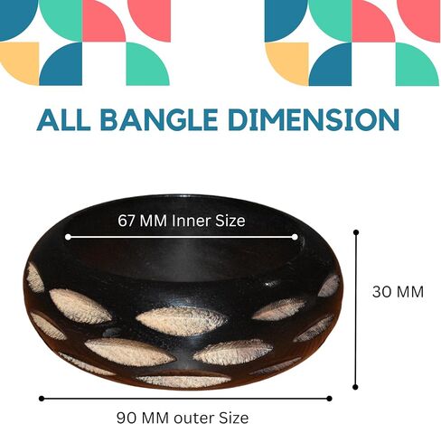 Handmade Natural Wooden Bangles,Stylish Wooden Bangle Designs,Artisan Wood Bangles, Premium Quality Wooden Bangle. in Kuwait