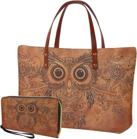 Lotusorchid Purse and Wallet Set, Large Tote and Wallet Set for Women, Lightweight Purses Set in Saudi Arabia