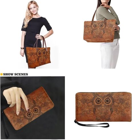Lotusorchid Purse and Wallet Set, Large Tote and Wallet Set for Women, Lightweight Purses Set in Saudi Arabia