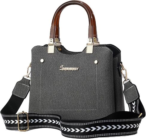 PORT&LOTUS Small Double Top Handle Crossbody Purses for Women Shoulder Bags for Women with Guitar Strap in Kuwait