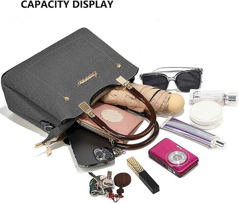 PORT&LOTUS Small Double Top Handle Crossbody Purses for Women Shoulder Bags for Women with Guitar Strap in Kuwait