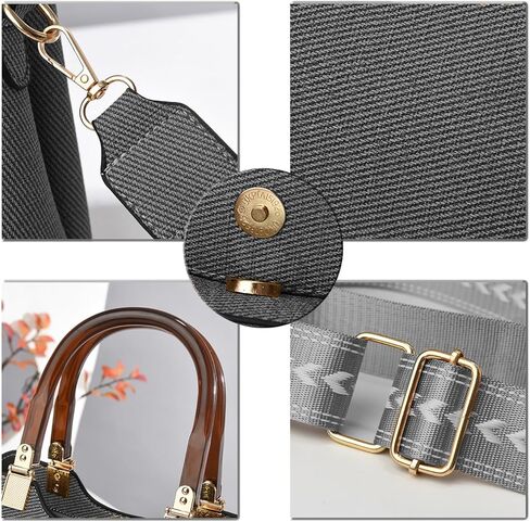 PORT&LOTUS Small Double Top Handle Crossbody Purses for Women Shoulder Bags for Women with Guitar Strap in Kuwait