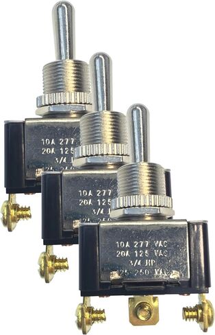 مفتاح تبديل كهربائي Gardner Bender GSW-120، SPST، ON-OFF-ON، 20 أمبير/125 فولت تيار متردد، طرف مجراف in Kuwait