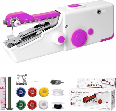Handheld Sewing Machine, Mini Portable Electric Sewing Machine for Adult, Fast Stitch Suitable for Fabrics, Clothes, DIY Home Travel in Saudi Arabia