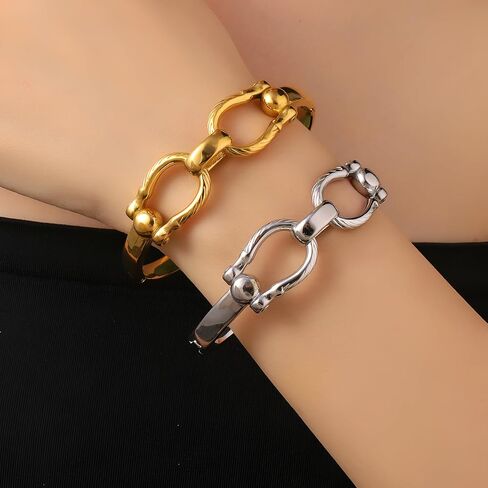 Gold Chunky Bangle Bracelets for Women Simple Twisted Textured Cuff Bangle Wide Square Bangle Bracelet Minimalist Bracelet in Kuwait