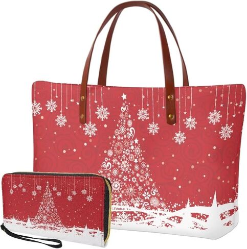 Lotusorchid Purse and Wallet Set, Large Tote and Wallet Set for Women, Lightweight Purses Set in Saudi Arabia