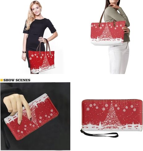 Lotusorchid Purse and Wallet Set, Large Tote and Wallet Set for Women, Lightweight Purses Set in Saudi Arabia