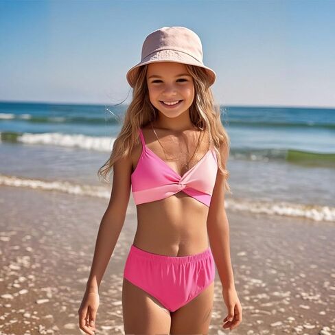HIHA Girls Swimsuit 3 Piece Bikini with Cover Up Skirts Size 6-12 in Saudi Arabia