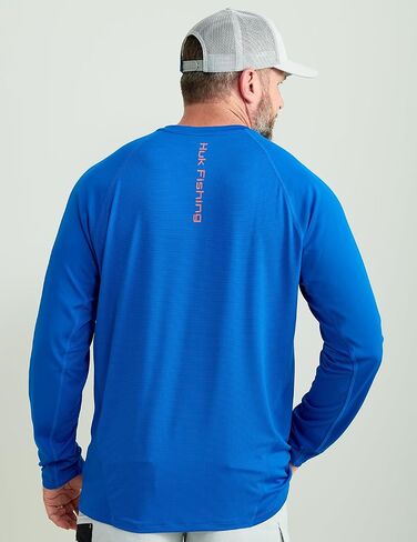 HUK Men's Icon Crew, Long-Sleeve Performance Fishing Shirt in Saudi Arabia