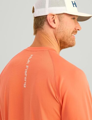 HUK Men's Icon Crew, Long-Sleeve Performance Fishing Shirt in Saudi Arabia