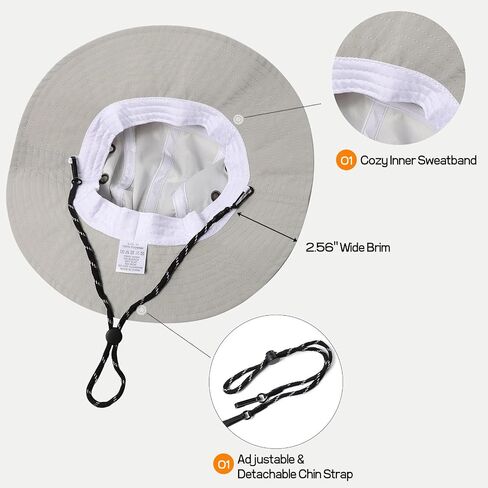 Kids Waterproof Bucket Hat UPF 50+ Quick-Drying Sun Hat Toddler Wide Brim Summer Beach Hats for Boys Girls Children 2-8 Years in Saudi Arabia