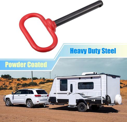 X AUTOHAUX 6-1/2" x 3/4" Trailer Towing Handle Hitch Clevis Pin and Clip for Lawn Mower Trailer Towing Cargo Boat RV Car Truck Bike Tractor Tow Hitch Lock Pins for Safe and Easy Hauling in Saudi Arabia