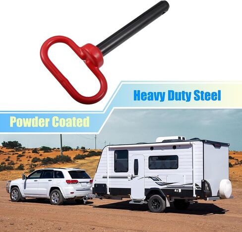 X AUTOHAUX 6-1/2" x 3/4" Trailer Towing Handle Hitch Clevis Pin and Clip for Lawn Mower Trailer Towing Cargo Boat RV Car Truck Bike Tractor Tow Hitch Lock Pins for Safe and Easy Hauling in Saudi Arabia