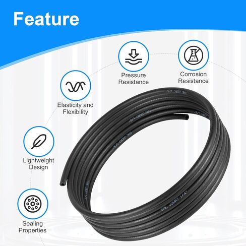 3/8 "خط الوقود معرف بوصة ، 20 قدمًا خرطوم الوقود NBR المطاط SAE J30R7 300PSI ، المقدمة من WIVIE (3/8 بوصة) in Kuwait