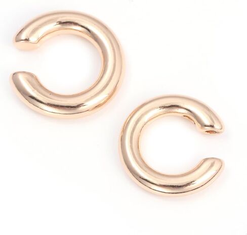 Minimalist Huggie Ear Cuffs Earrings Non Piercing - Clip on Cartilage Wrap Tubular Open Hoop Fake Earrings - Dainty Statement Earring Pair Trendy Jewelry Gift for Women Men in Kuwait