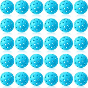 30 Pcs Plastic Practice Baseballs Bulk 40 Holes Practice Golf Balls Baseball Balls Multi Color Outdoor Indoor Balls Tournament Play Training for All Style Paddle, 2.9 Inches in Kuwait