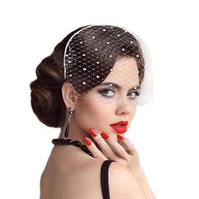 ASAHEL Fascinators Hat Women Mesh Veil 1920s Headpiece Bridal Wedding Tea Party Cocktail