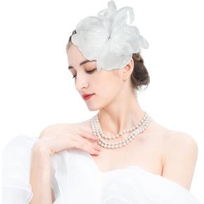 2025 Derby Hair Clip for Women Fascinators Hats for Women Outfits Tea Party Wedding Fascinator Headband