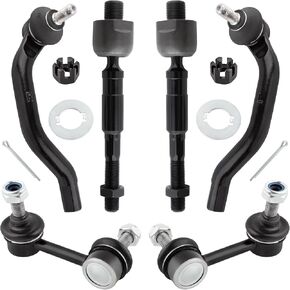 Boxi 6PCS Front Outer Inno Tie Rods و Sway Bar End Links تناسب Honda Civic 2006 2007 2008 2010 2011 1.8L | K80769 K80768 ES800373 ES800374 EV800246