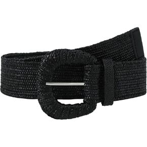 HOTWILL Women Straw Woven Belt Elastic Waistband Boho Stretch Waist Belts Bohemian Braided Wide Dress Belt
