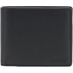 HUGO Subway Soft Leather Wallet, matte black, PCE.