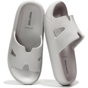 Project Cloud House Slippers Sandals Womens - Slippers Recivery Non -Slip and Lightweight Recovery للنساء الشاطئ الأساسيات للسيدات للنساء (حزام وسادة ، رمادي ، 9)