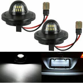 LED License Plate Lights, 2-Pack, White Super Bright Tag Lamp Replacement for Ford F150 F250 F350 Ranger Explorer Bronco