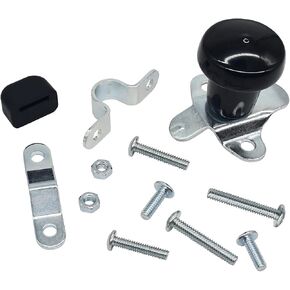 WSV123Y Universal Steering Wheel Spinner Knob with Rubber Sleeve Compatible with John Deere Case IH Cub Cadet Mower Backhoe Tractor Loader Combine and Many Other Boats Vehicles