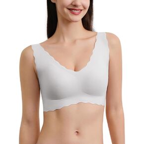 Bras for Women, Deep V Wireless Bras for Women, Comfortable Womens Bras no Underwire