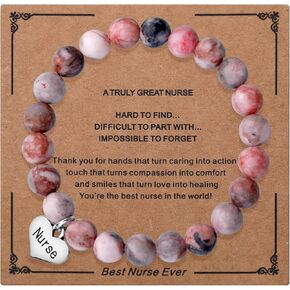 iWenSheng RN Nurse Bracelet Gifts for Women - Thoughtful Gifts for Nurses Week, Nursing School Gift Practitioners, Christmas Birthday Graduation Gift for Nurses