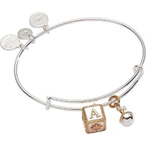 Alex and Ani Baby Block and Rattle Bangle