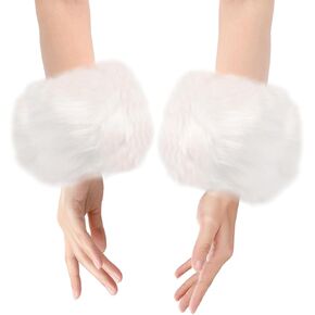 Women's Faux Fur Wrist Cuff Faux Fur Arm Warmer Wristbands Winter Women Fur Cuffs