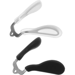 2pcs U Shaped Eyeglasses Pads Glasses Bridge Strap Screw-in Eyeglasses Piece Silicone Replacement Nosepads for Eyewear B