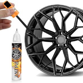 Gloss Black Rim Touch Up Paint, Professional Wheel Paint Scratch Repair Kit, Universal Rim Protector Prevent Rust