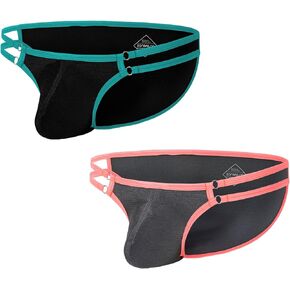 Mens Bikini Underwear Bulge Pouch Briefs Ice Silk Mens Briefs Underwear