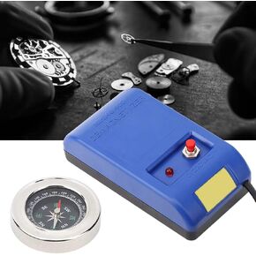 Electrical Demagnetizer Tools,Watch Demagnetizer Set with Compass for Watch Repair Degausser Professional Watch Demagnetizer Machine Watchmaker Repair Tool 110V220V(US Plug)