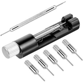 Watch Link Removal Kit, Adjust and Remove Bracelets Tools with 5 PCS Replacement Pins, Watch Band Pin Remover, Watches Sizing Adjustment Tool Kit for Watches Repair and Sizing