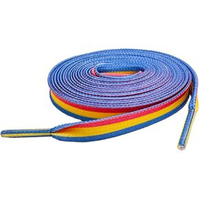 Zigvert Pansexual Pride Shoelaces, Pansexual Proud Love, Pansexual Gifts, Pansexual Flag Striped Shoelaces,Perfect for Trainers, Boots & Shoes,Colorful Shoe Laces for Parades120cm